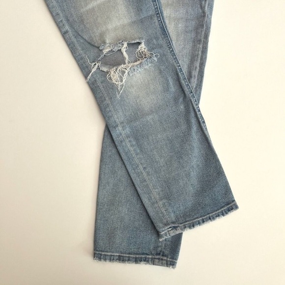 Sam Edelman Light Denim Distressed Jeans,‎ Light Denim Ripped Jeans Y1 - Picture 3 of 12